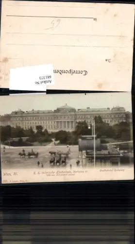 681373 Wien Neubau K.K. technische Hochschule Karlsplatz