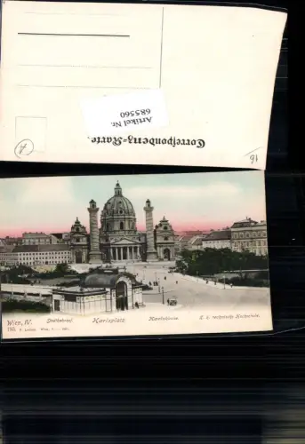 685560 Wien Wieden Karlskirche Karlsplatz