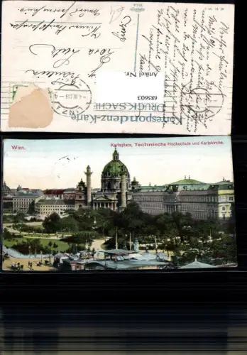 685603 Wien Wieden Karlskirche Karlsplatz Technische Hochschule