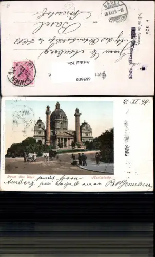 685608 Wien Wieden Karlskirche Karlsplatz 1899