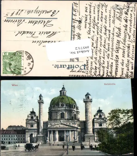 695712 Wien Wieden Karlskirche Karlsplatz gel Dresden Striesen