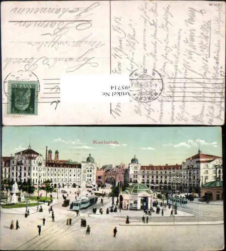 695714 Wien Wieden Karlsplatz Straßenbahn