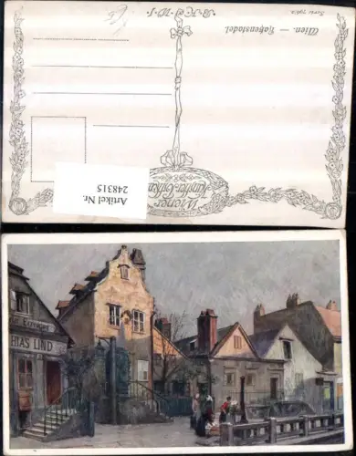 248315,Künstler AK Wien Mariahilf Ratzenstadel Brunnen pub Brüder Kohn B.K.W.I. 796/2