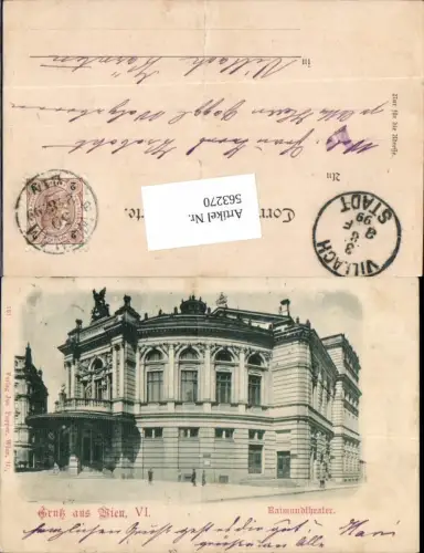 563270,tolle AK Wien Mariahilf Raimundtheater Theater pub Popper 161