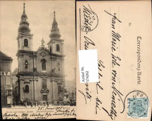 574262,Wien Mariahilf Kirche zum hl. Joseph Mariahilferstrasse
