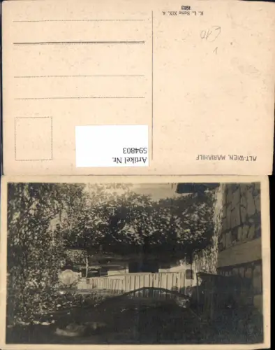 594803,Wien Mariahilf Partie Hof Vienna pub Kilophot XIX/4