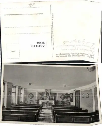 94520,Wien Neubau 7 Kapelle Kirche Exerzitienhaus Kaiserstrasse