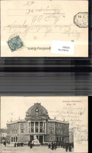 102803,Wien Neubau Deutsches Volkstheater 1904