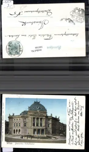 166166,Wien 7 Neubau Dt Volkstheater 1902