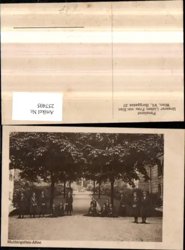 257405,Wien Neubau Muttergottes-Allee Denkmal Mädchen