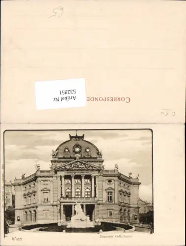 532851,Wien 7 Neubau Deutsches Volkstheater Theater