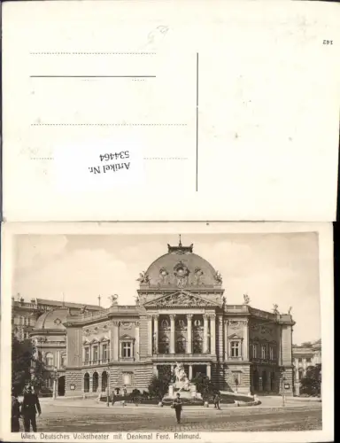 534464,Wien 7 Neubau Deutsches Volkstheater Denkmal Ferdinand Raimun