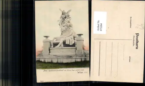 672264,Wien Vienna Neubau Ferd. Raimung-Denkmal v. Franz Vogl pub K. Ledermann 7822