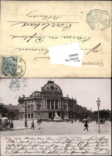 680681 Wien Neubau Deutsches Volkstheater Theater Stp. P. Thurnwald Wien