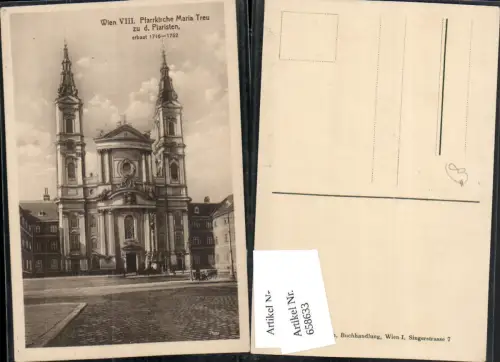 658633,Wien Vienna Josefstadt Piaristenkirche Maria Treu