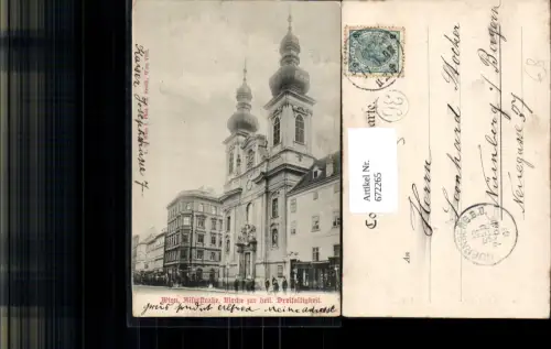 672265,Wien Vienna Josefstadt Alserstraße Kirche zur heil. Dreifaltigkeit