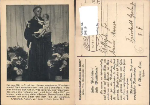 691119 Wien Josefstadt Missionsgesellschaft Missionierung Königin der Apostel
