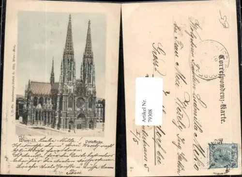 79308,Wien 9 Alsergrund Votivkirche Kirche Detailansicht
