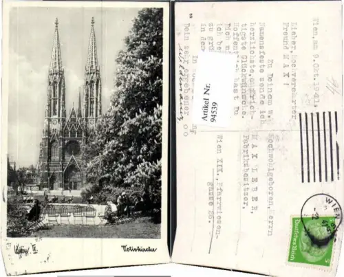 94539,Wien Alsergrund 9 Votivkirche