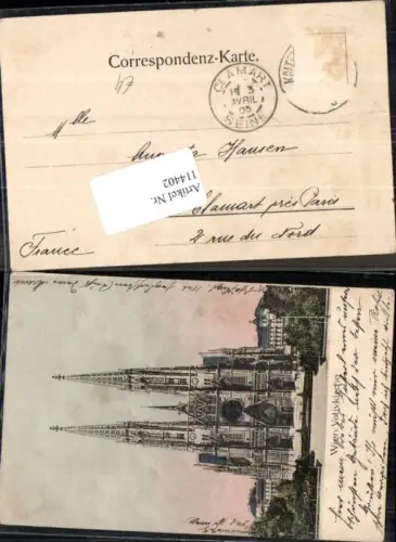 114398,Wien 9 Alsergrund Votivkirche 1900