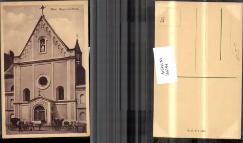 166194,Wien 9 Alsergrund Kapuziner Kirche Kutsche