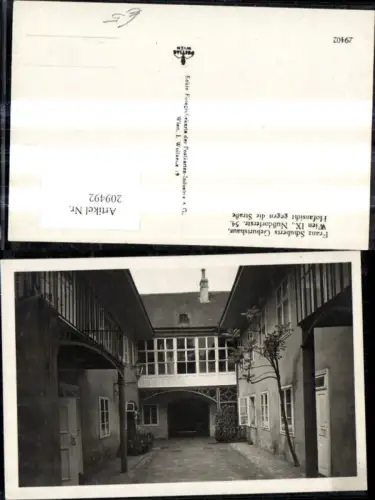 209492,Alsergrund Nußdorferstrasse Schubertmuseum Geburtshaus Hofansicht geg. d. Strasse