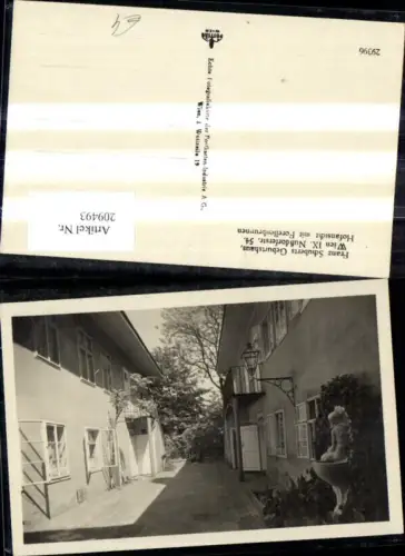 209493,Alsergrund Nußdorferstrasse Schubertmuseum Geburtshaus Hofansicht m. Forellenbrunnen