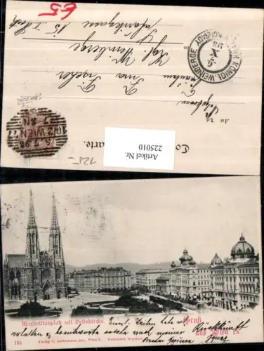225010,Wien Alsergrund Maximilianplatz m. Votivkirche Kirche