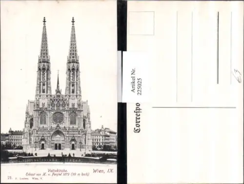225025,Wien Alsergrund Votivkirche Kirche