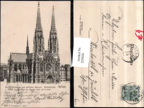 225026,Wien Alsergrund Probst-Pfarrkirche zum göttlichen Heiland Votivkirche Kirche