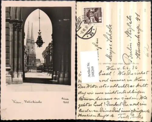 248269,Wien Alsergrund Votivkirche Kirche Straßenansicht