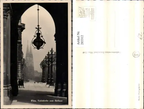 285312,Wien Alsergrund Votivkirche Kirche vom Rathaus Straßenansicht