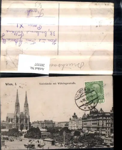 285557,Wien Alsergrund Votivkirche Kirche m. Währingerstraße pub Brüder Kohn B.K.W.I. 147