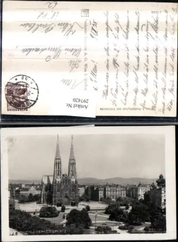 297420,Wien Alsergrund Freiheitsplatz m. Votivkirche Kirche