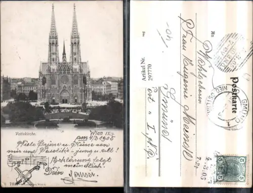 297770,Wien Alsergrund Votivkirche Kirche