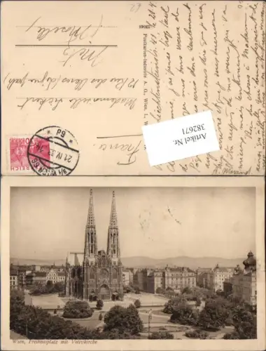 382671,Wien Alsergrund Freiheitsplatz m. Votivkirche Kirche