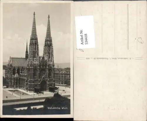534418,Wien 9 Alsergrund Votivkirche