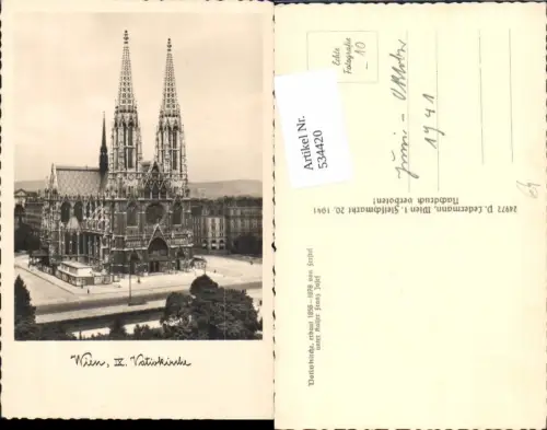 534420,Wien 9 Alsergrund Votivkirche