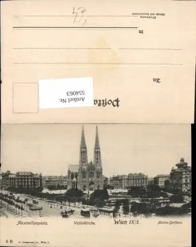544063,Wien Alsergrund Votivkirche Maximilianplatz pub Ledermann 6 B