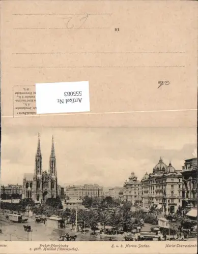 555083,Wien Alsergrund Marine Section Kirche Votivkirche