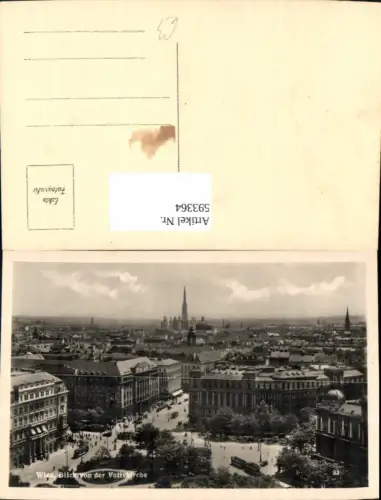 593364,Foto Ak Wien Alsergrund Blick v. d. Votivkirche Kirche Vienna