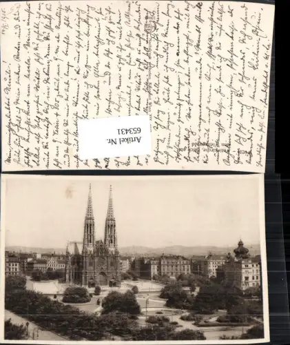 653429,Wien Vienna Alsergrund Votivkirche Blick auf d. Wienerwald