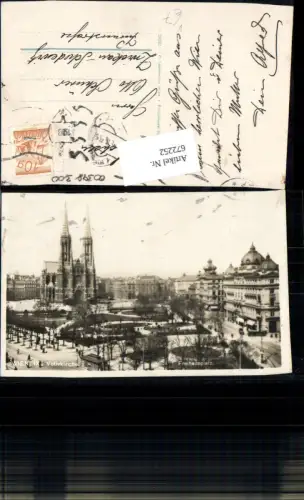 672252,Foto Ak Wien Vienna Alsergrund Votivkirche Freiheitsplatz pub P. Ledermann 24282