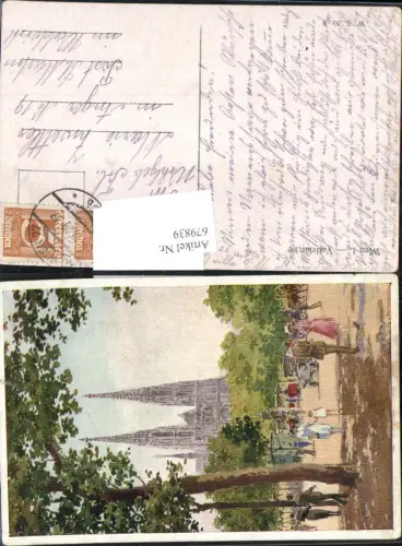 679839 Künstler AK R. Kaspar Wien Alsergrund Votivkirche
