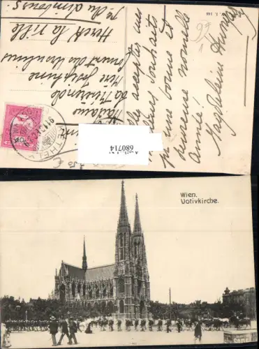 680714 Wien Alsergrund Votivkirche Soldaten Parade pub B.K.W.I. 146