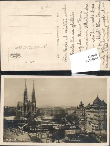 680717 Wien Alsergrund Votivkirche Währingerstraße