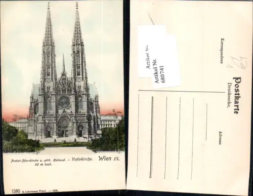 680740 Wien Alsergrund Votivkirche 1900 pub Ledermann 416