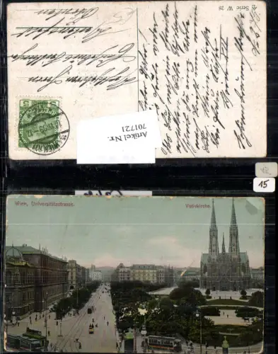 701721 Wien Alsergrund Votivkirche Freiheitsplatz Universitätsstraße