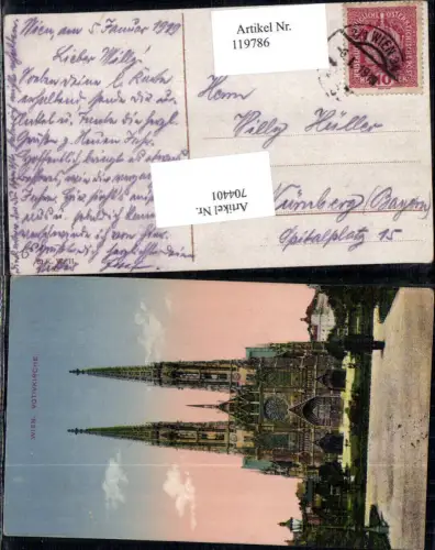 704401 Wien Alsergrund Votivkirche 1919
