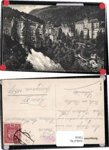 72810,Badgastein Partie um 1915